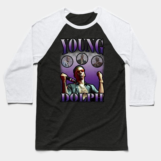 Young Dolph Baseball T-Shirt by Pemandangan Kenangan 2000